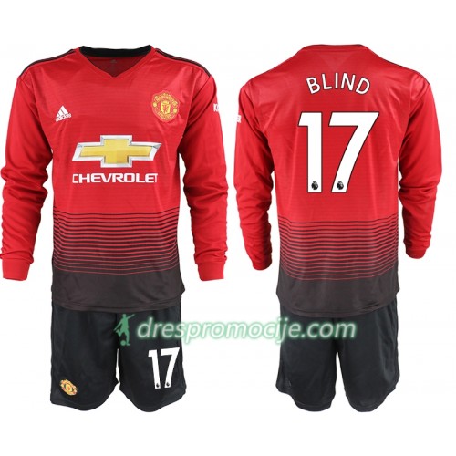 Manchester United Dres BLIND 17 Dječji Domaći 2018/19 Dugim Rukavima Manchester United Dres BLIND 17 Dječji Domaći 2018/19 Dugim Rukavima